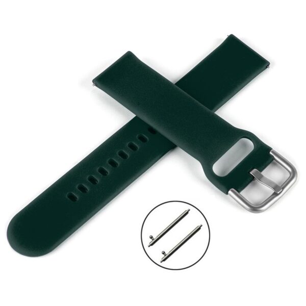 Pasek silikonowy S04 - khaki - 22 mm