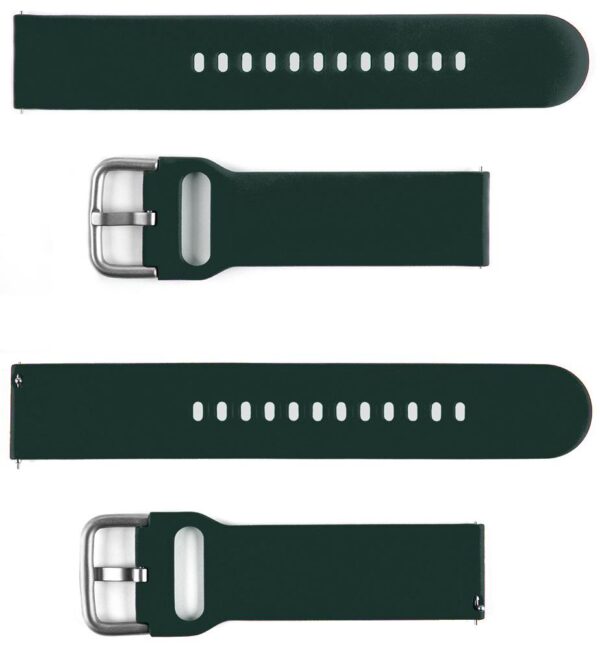 Pasek silikonowy S04 - khaki - 22 mm