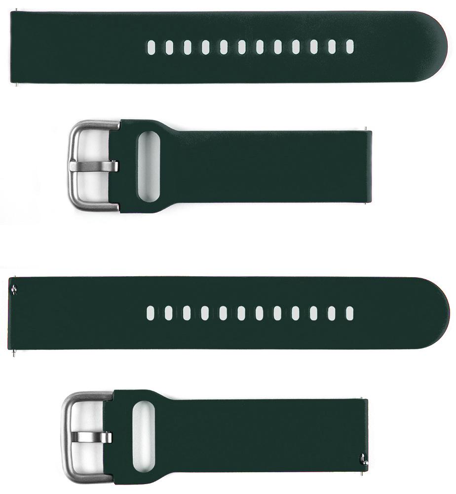 Pasek silikonowy S04 - khaki - 20 mm