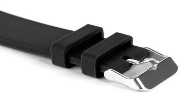Pasek silikonowy S05 - czarny - 22 mm