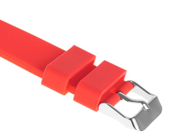 Pasek silikonowy S05 - czerwony - 18 mm