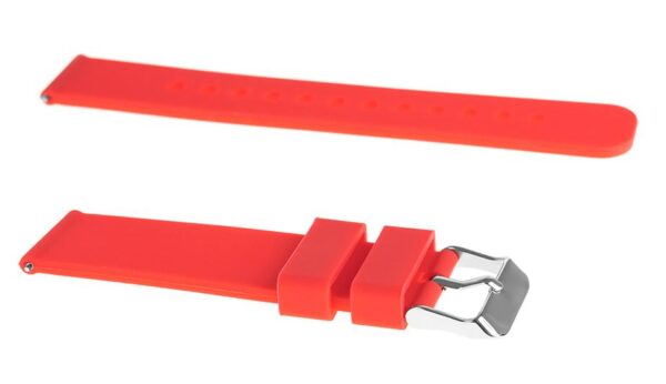 Pasek silikonowy S05 - czerwony - 22 mm