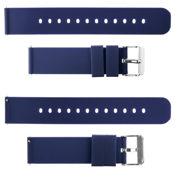 Pasek silikonowy S05 - granatowy - 22 mm