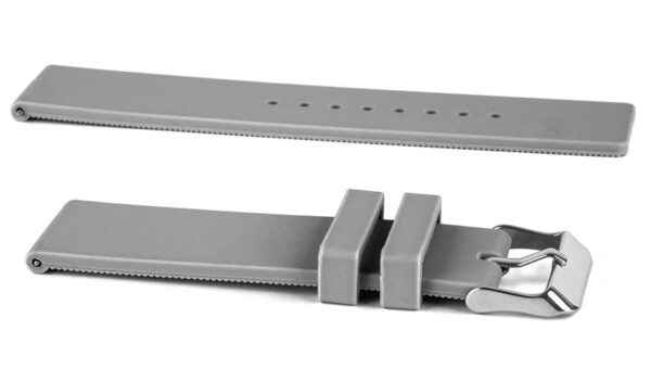 Pasek silikonowy S05 - szary - 18 mm
