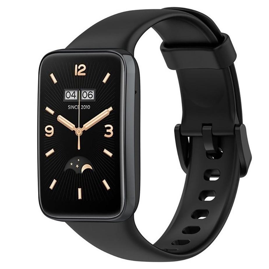Pasek silikonowy - Xiaomi Mi Band 7 Pro - czarny