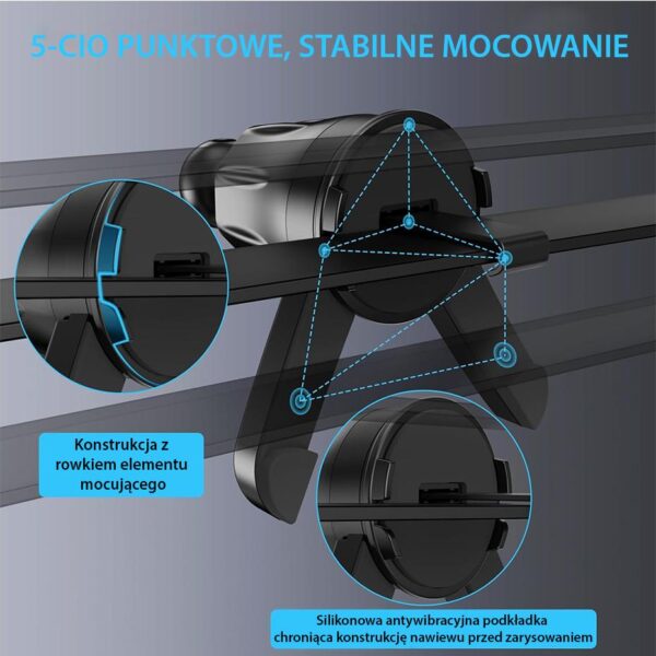 Uchwyt samochodowy PREMIUM - do kratki - eXtreme® - typ:O-15 W MagMax