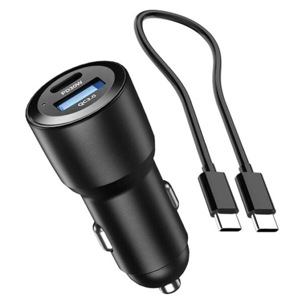 USB Car Charger Type C + USB - eXtremestyle® - 60W - CC60CU