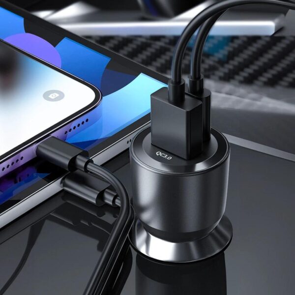USB Car Charger Type C + USB - eXtremestyle® - 60W - CC60CU