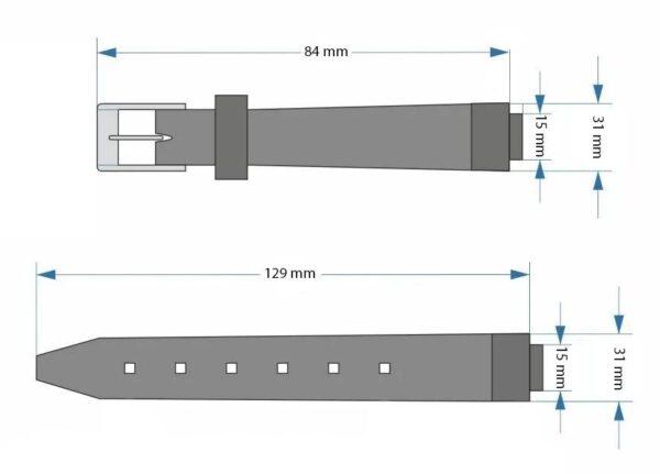 Pasek Casio - zamiennik - GST8600 - czarny
