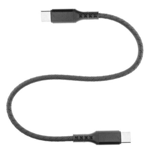 Wzmocniony kabel Ampere USB typ-C - USB typ-C - eXtremestyle® - 0.5 m - czarny