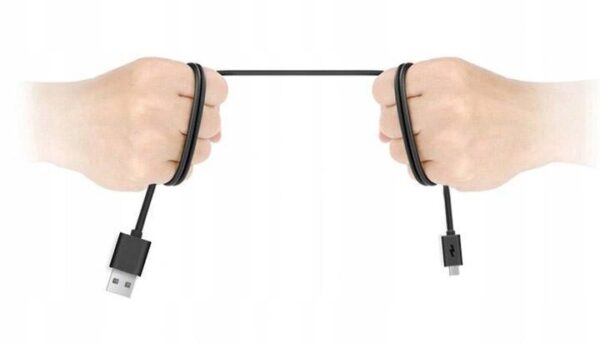 Wzmocniony kabel Ampere USB typ-C - USB typ-C - eXtremestyle® - 0.5 m - czarny