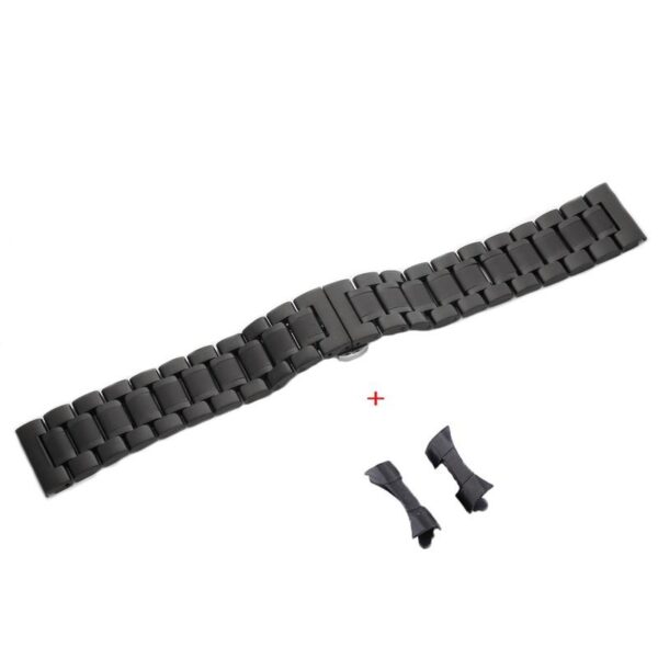 Bransoleta stalowa pełna model 6 - 13 mm - IP czarna