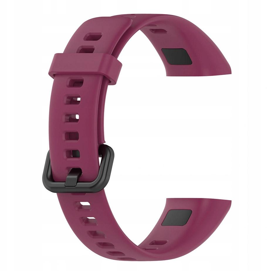 Pasek silikonowy - G01 - do Huawei Band - bordowy