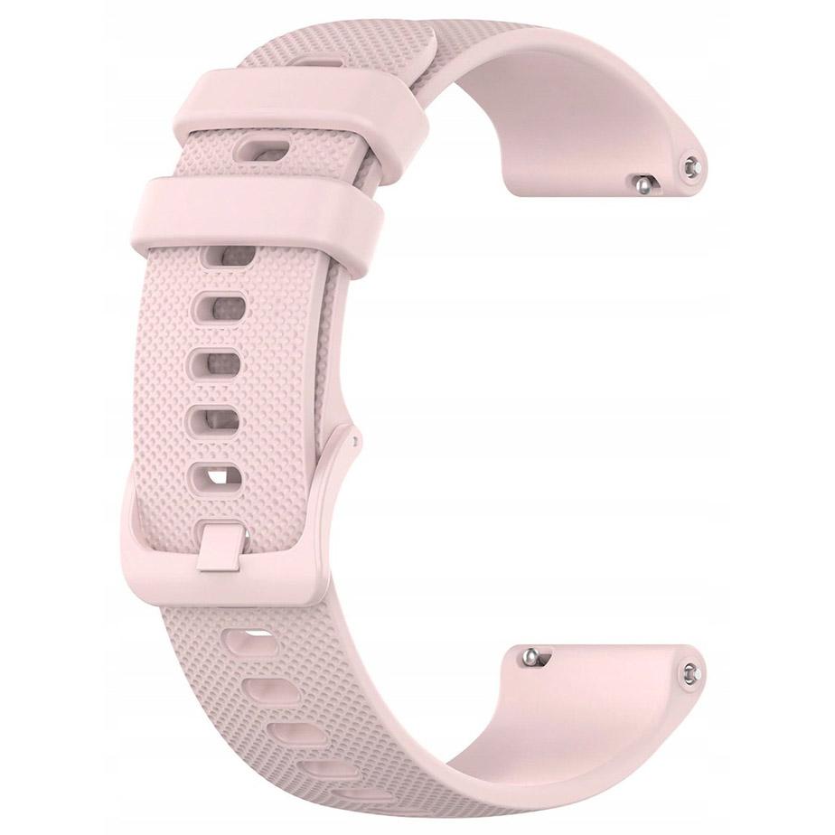 Pasek silikonowy - G04 - różowy - 20 mm