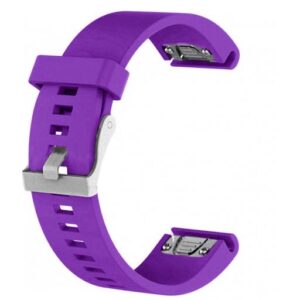 Pasek silikonowy - G05 - do Garmin - fioletowy - 20 mm