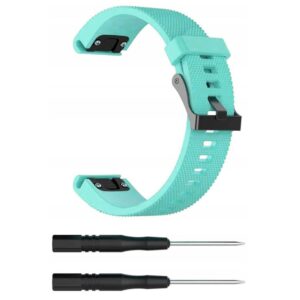Pasek silikonowy - G06 - do Garmin - miętowy - 20 mm