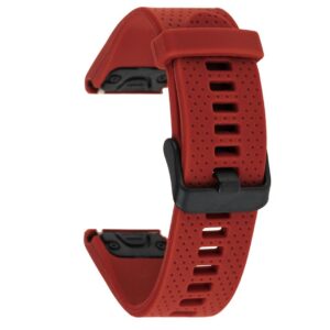 Pasek silikonowy - G07 - do Garmin - czerwony - 20 mm