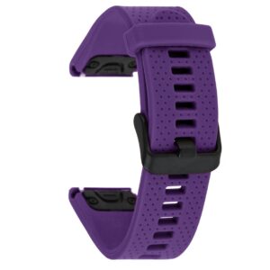 Pasek silikonowy - G07 - do Garmin - fioletowy - 20 mm