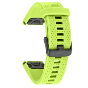 Pasek silikonowy - G07 - do Garmin - limonkowy - 20 mm