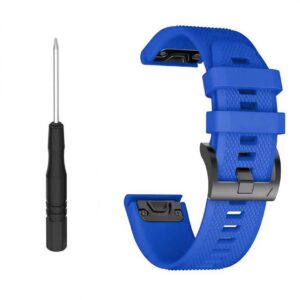 Pasek silikonowy - G09 - do Garmin - ciemnoniebieski - 22 mm