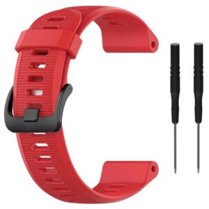 Pasek silikonowy - G10 - do Garmin - czerwony - 22 mm