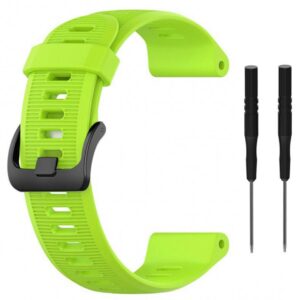 Pasek silikonowy - G10 - do Garmin - limonkowy - 22 mm