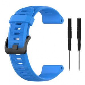 Pasek silikonowy - G10 - do Garmin - niebieski - 22 mm