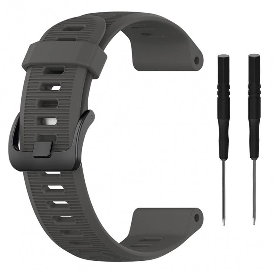 Pasek silikonowy - G10 - do Garmin - szary - 22 mm