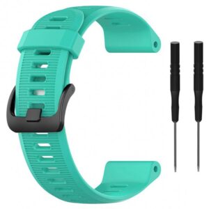 Pasek silikonowy - G10 - do Garmin - turkusowy - 22 mm