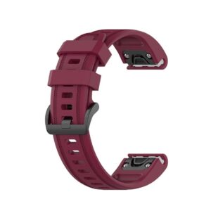 Pasek silikonowy - G11 - do Garmin - bordowy - 20 mm
