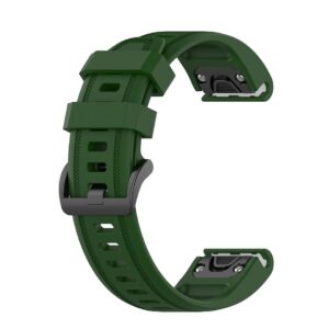 Pasek silikonowy - G11 - do Garmin - ciemnozielony - 20 mm