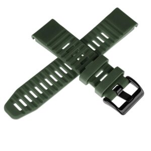 Pasek silikonowy - G12 - do Garmin - ciemnozielony - 26 mm