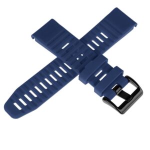 Pasek silikonowy - G12 - do Garmin - granatowy - 22 mm