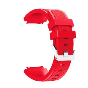 Pasek silikonowy - G18 - czerwony - 22 mm
