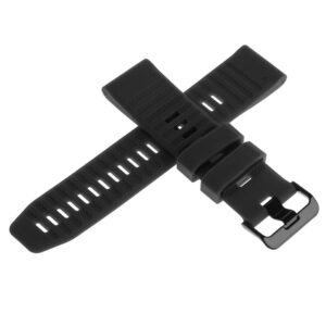 Pasek silikonowy - G22 - czarny - 22 mm