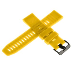 Pasek silikonowy - G22 - żółty - 22 mm