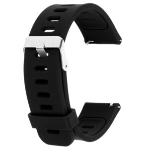 Pasek silikonowy - G27 - czarny - 22 mm