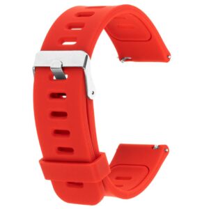 Pasek silikonowy - G27 - czerwony - 22 mm