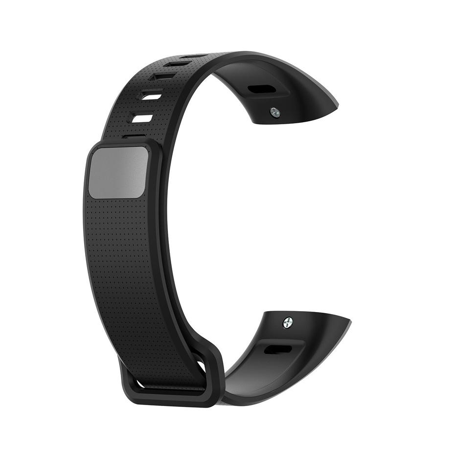 Pasek silikonowy - do Honor Band 2 - czarny