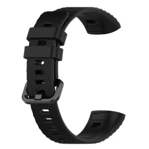 Pasek silikonowy - do Honor Band 3 pro / 4 pro - czarny