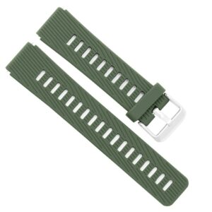 Pasek silikonowy - do Huawei Talkband B5 - ciemnozielony - 18 mm