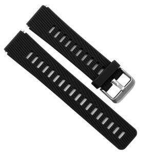 Pasek silikonowy - do Huawei Talkband B5 - czarny - 18 mm