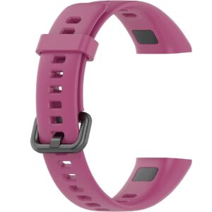 Pasek silikonowy - do Huawei Band 4 - bordowy