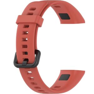 Pasek silikonowy - do Huawei Band 4 - ceglasty