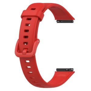 Pasek silikonowy - do Huawei Band 7 - czerwony