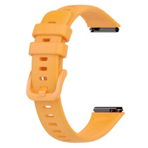 Pasek silikonowy - do Huawei Band 7 - pomarańczowy