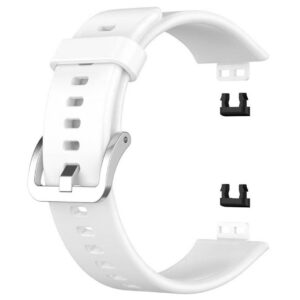 Pasek silikonowy - do Huawei Watch Fit - biały