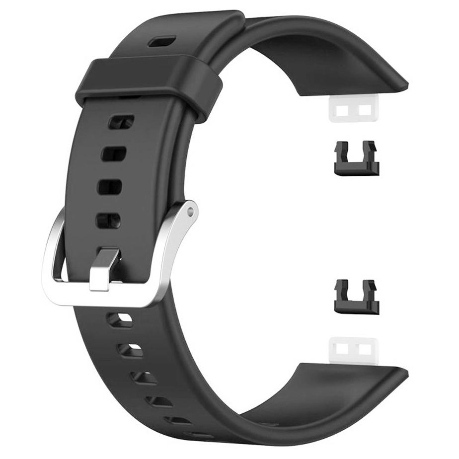 Pasek silikonowy - do Huawei Watch Fit - czarny