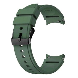 Pasek silikonowy - do Samsung Galaxy Watch 4 - ciemnozielony - 20 mm