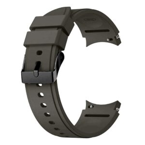 Pasek silikonowy - do Samsung Galaxy Watch 4 - czarny - 20 mm